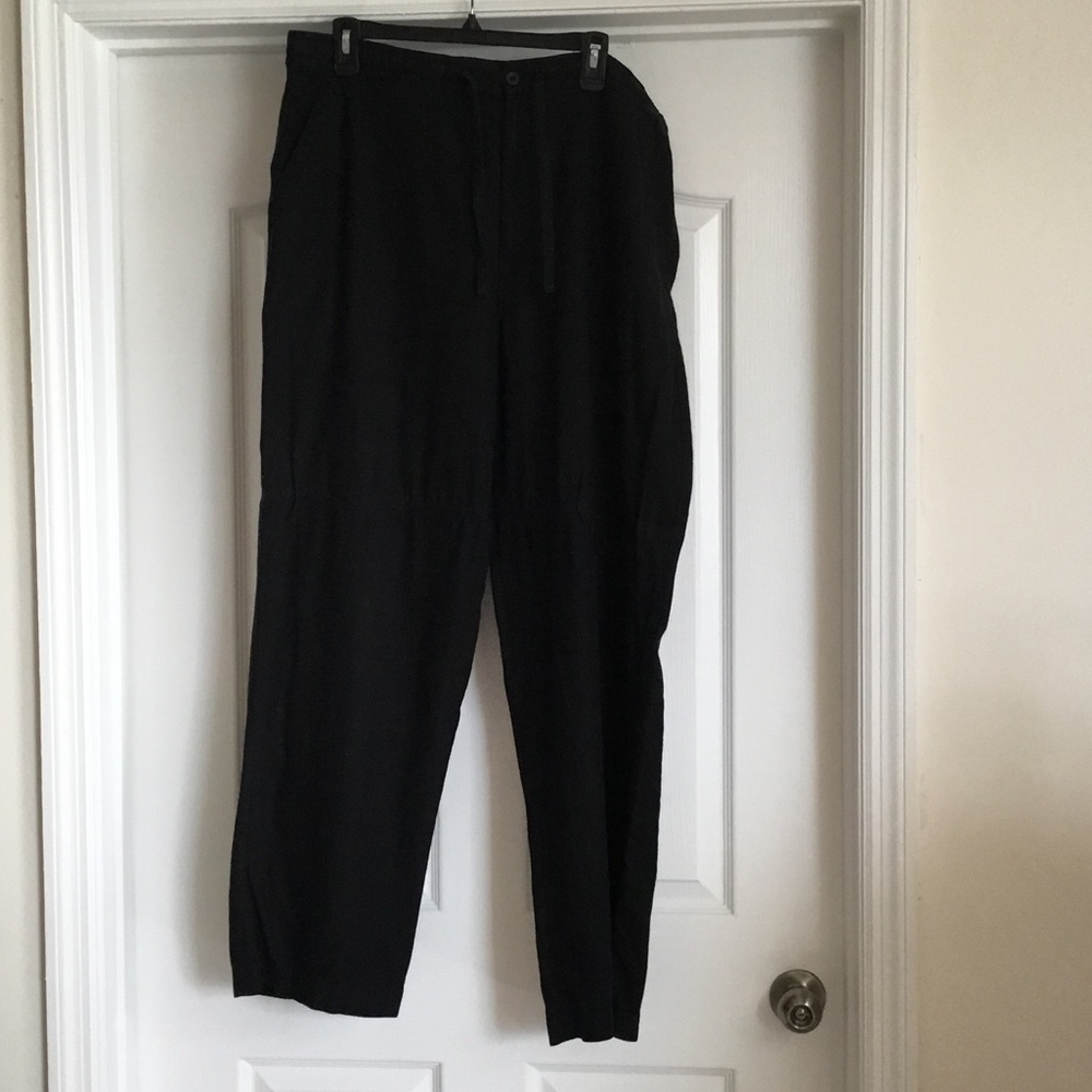 Black Men's Linen Dress Pants Size 40/42 waist